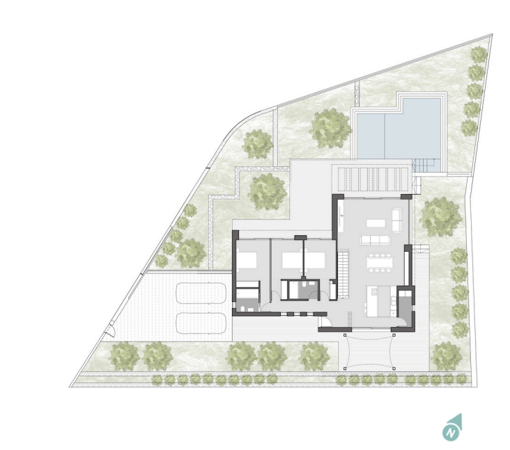 Villa met een eigentijds ontwerp, met een panoramisch uitzicht en infinity zwembad op de Montgó, Dénia.