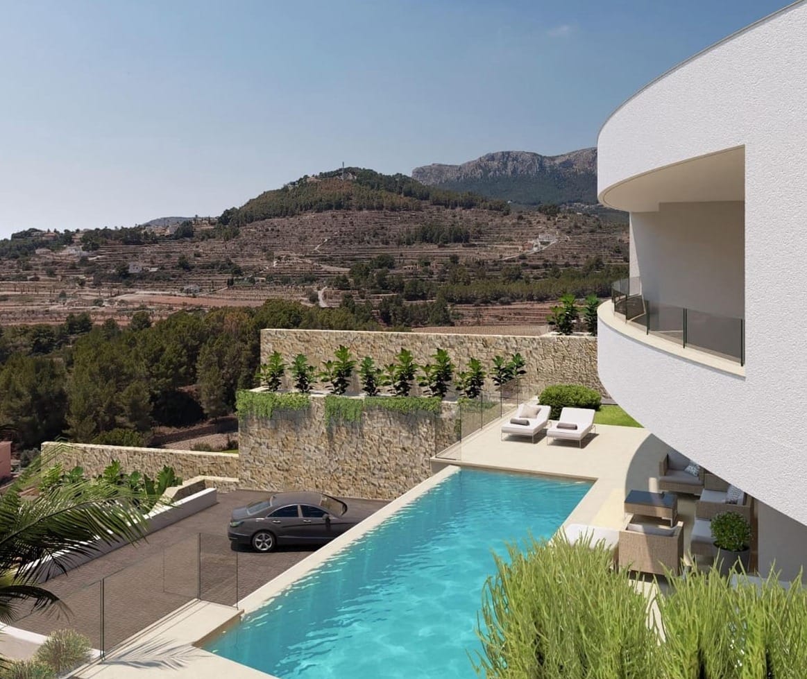 VILLA AVEC VUE SUR LA MER EN CONSTRUCTION À CALPE