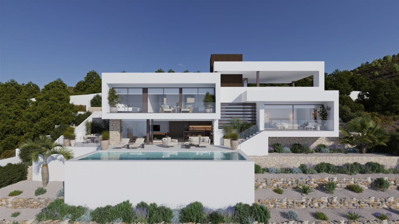 Villa de lujo contemporánea con vistas al mar en Altea