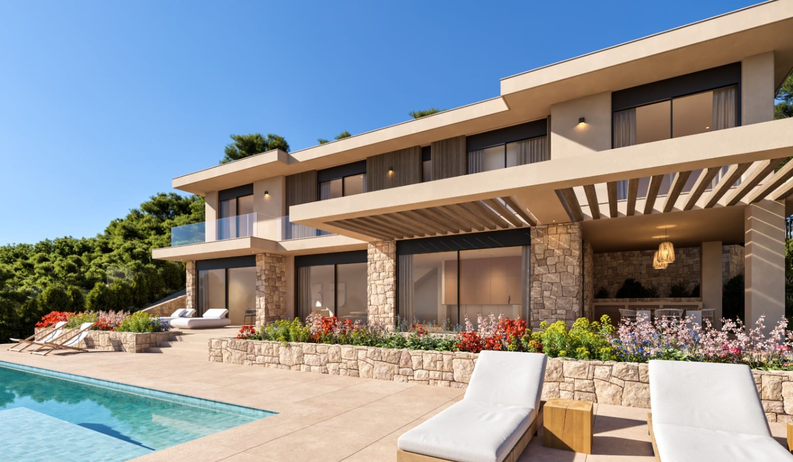 Villa de 4 dormitorios con vistas al mar en la Cala Ambolo en Javea