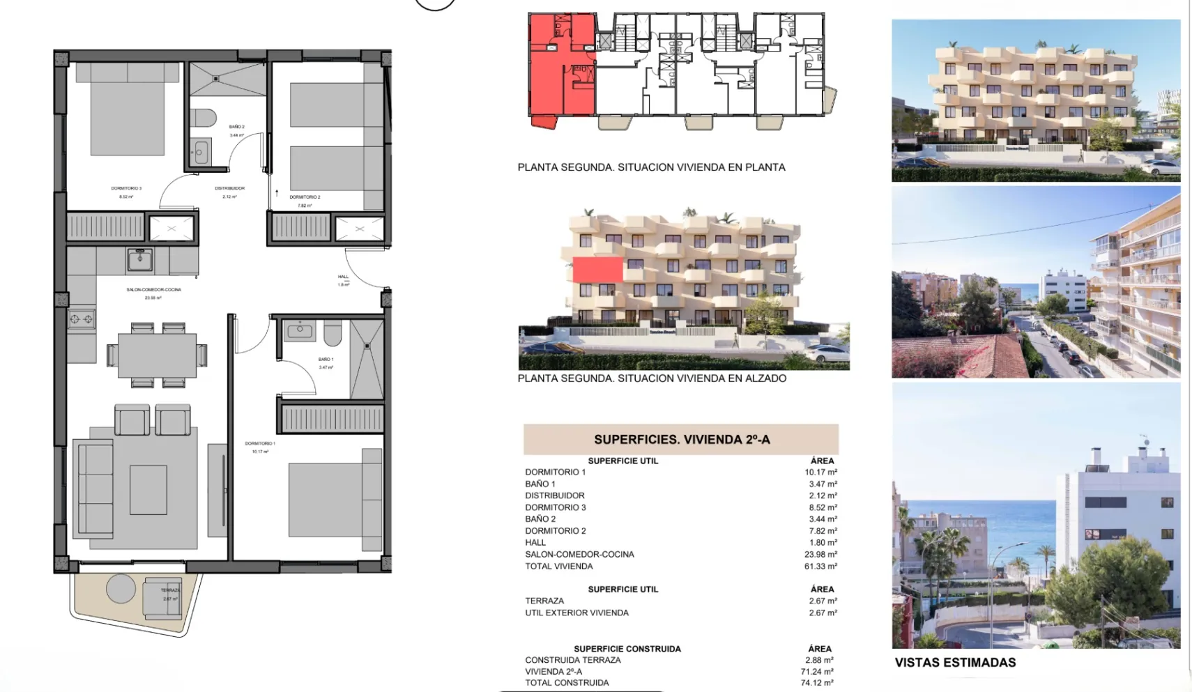 Apartamento de 3 dormitorios a menos de 200 metros de la playa en El Campello