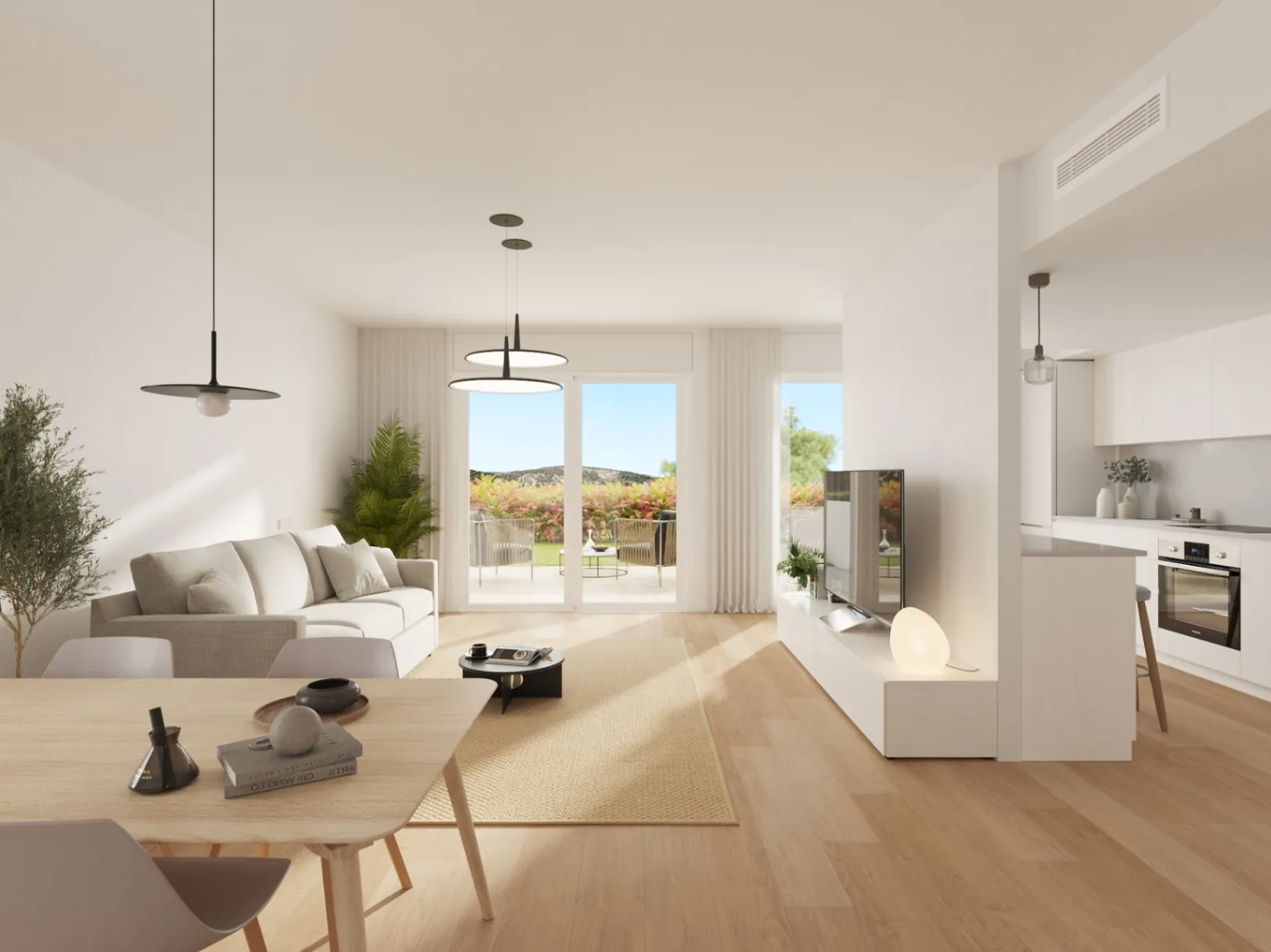 Bungalow de 3 dormitorios con vistas al mar en Benidorm