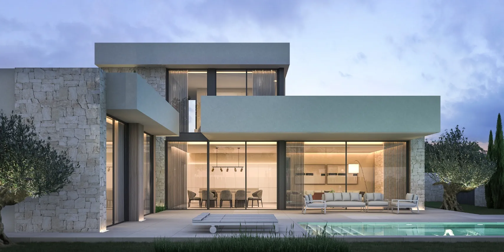 Luxe moderne villa met 3 slaapkamers en zwembad - Luxury Village Denia
