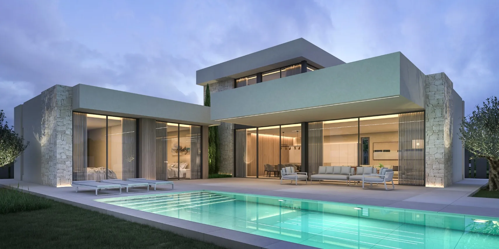 Luxe moderne villa met 3 slaapkamers en zwembad - Luxury Village Denia