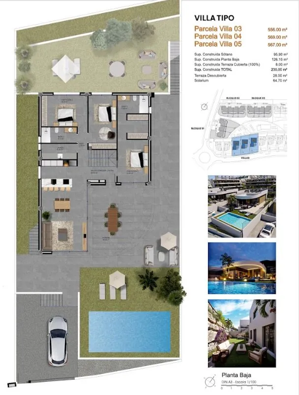 Villa de 3 chambres avec jardin et piscine privée, vue sur la mer à Finestrat.