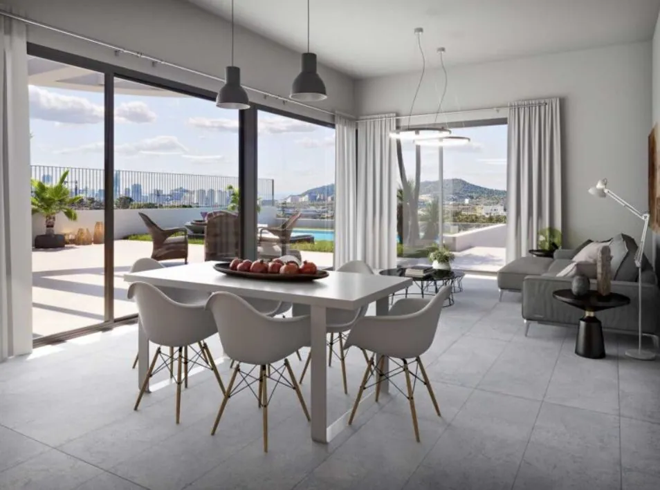 Villa de 3 chambres avec jardin et piscine privée, vue sur la mer à Finestrat.