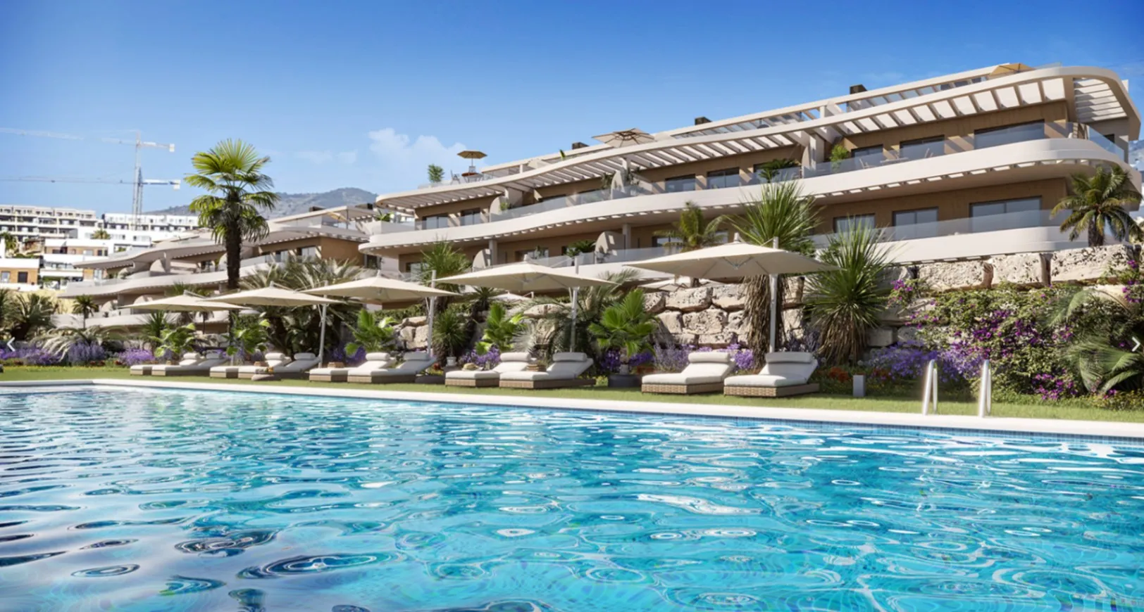 Ático de 3 dormitorios con solárium privado y vistas panorámicas al mar en Finestrat Benidorm