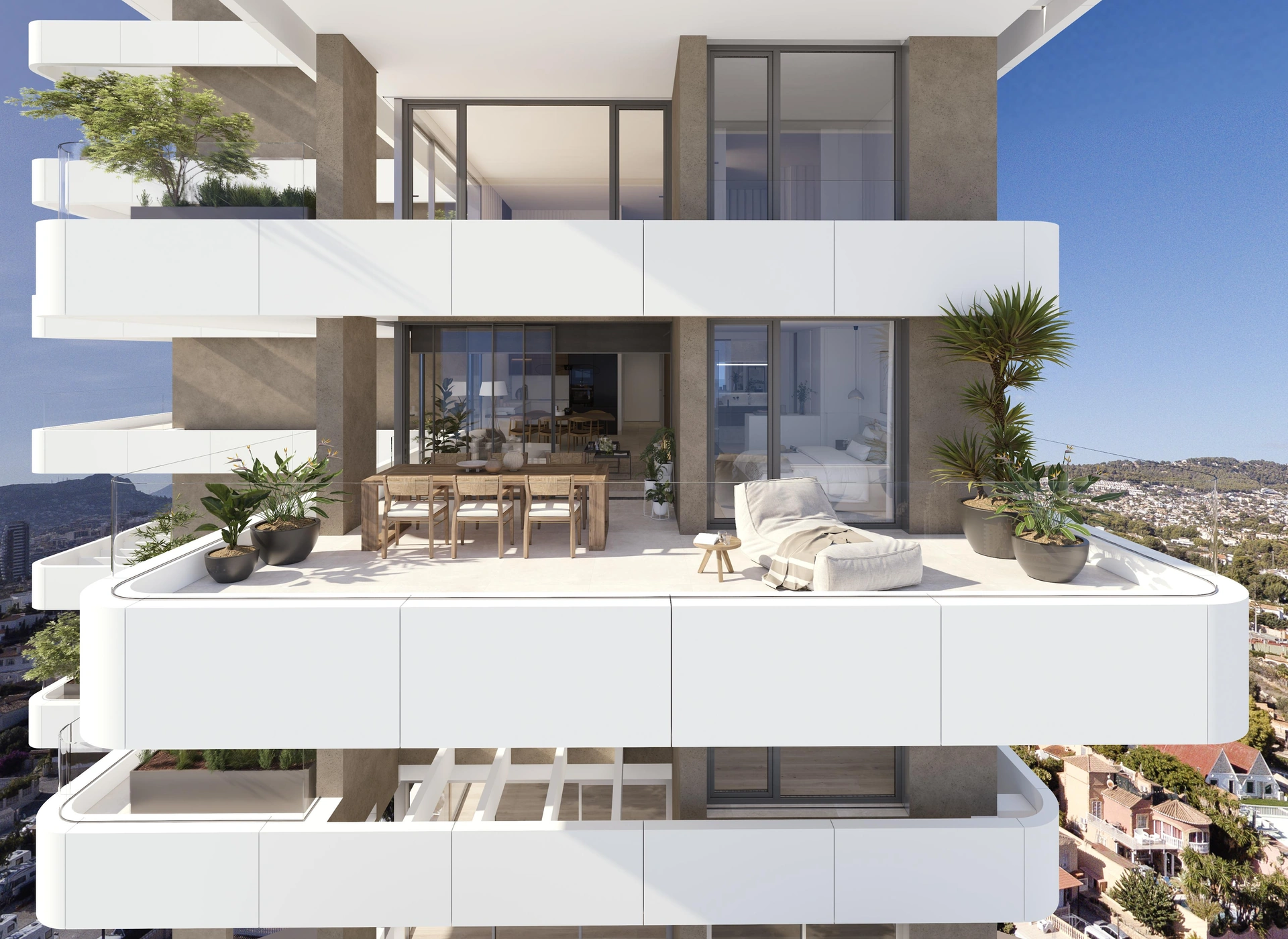 Exclusivo apartamento de 2 dormitorios con terraza y vistas al mar en Calpe