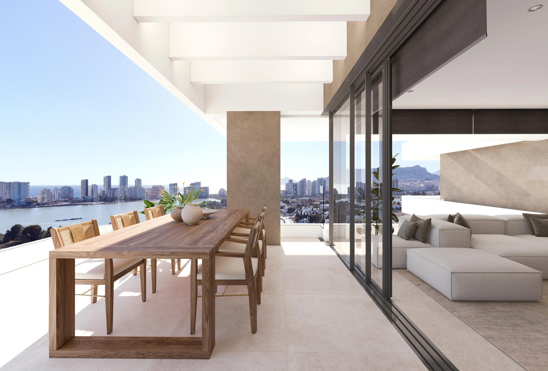 Exclusivo apartamento de 2 dormitorios con terraza y vistas al mar en Calpe