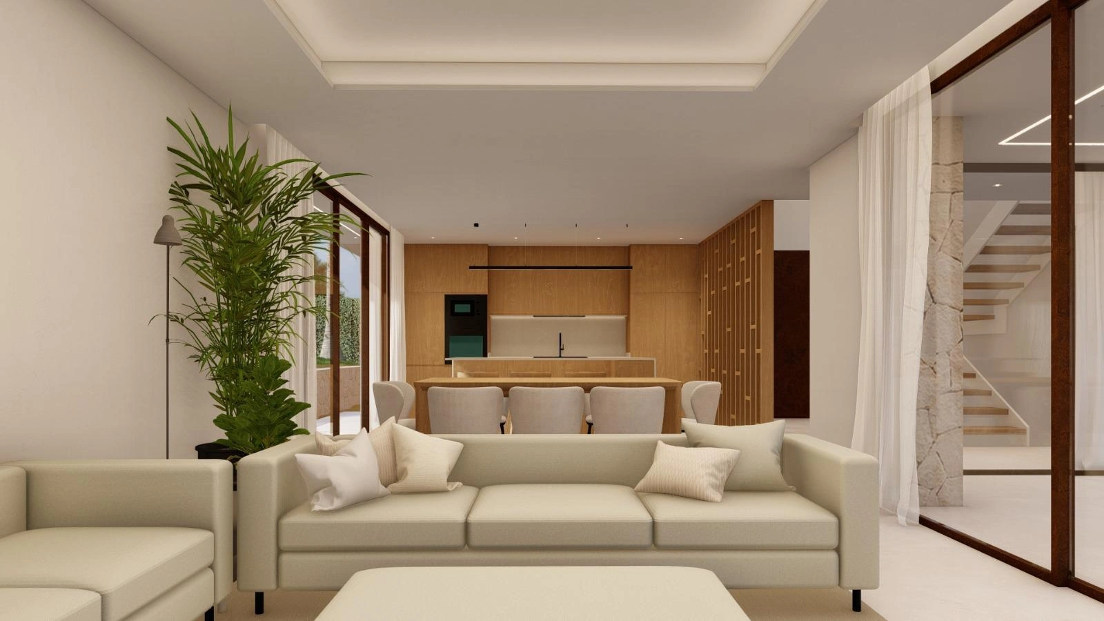 Villa en venta con piscina y vistas al mar en Jávea
