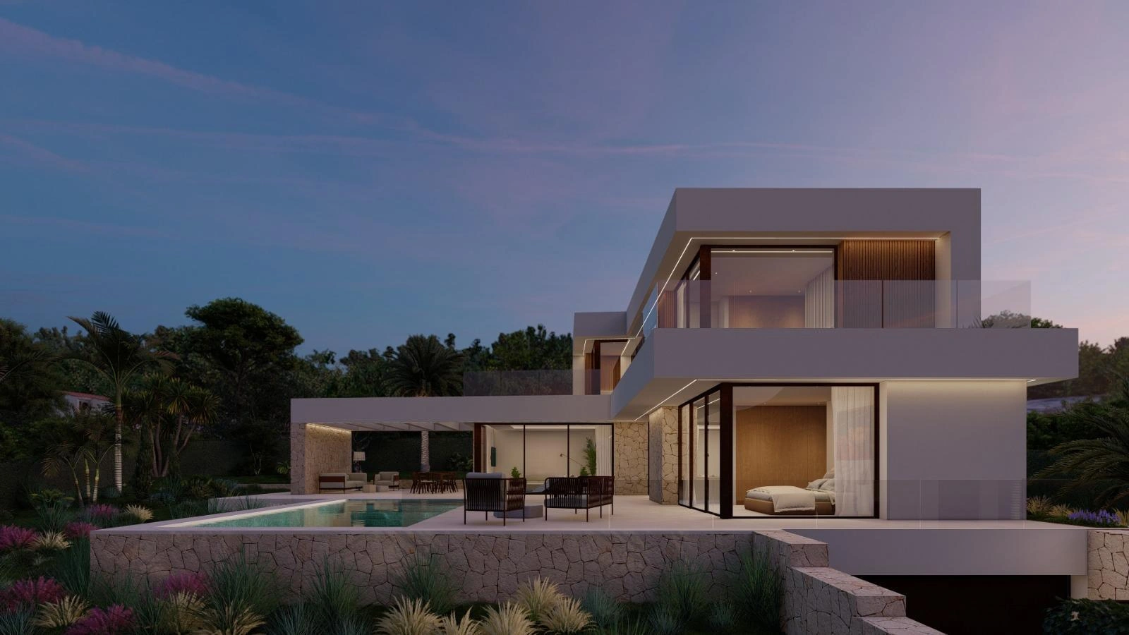 Villa en venta con piscina y vistas al mar en Jávea