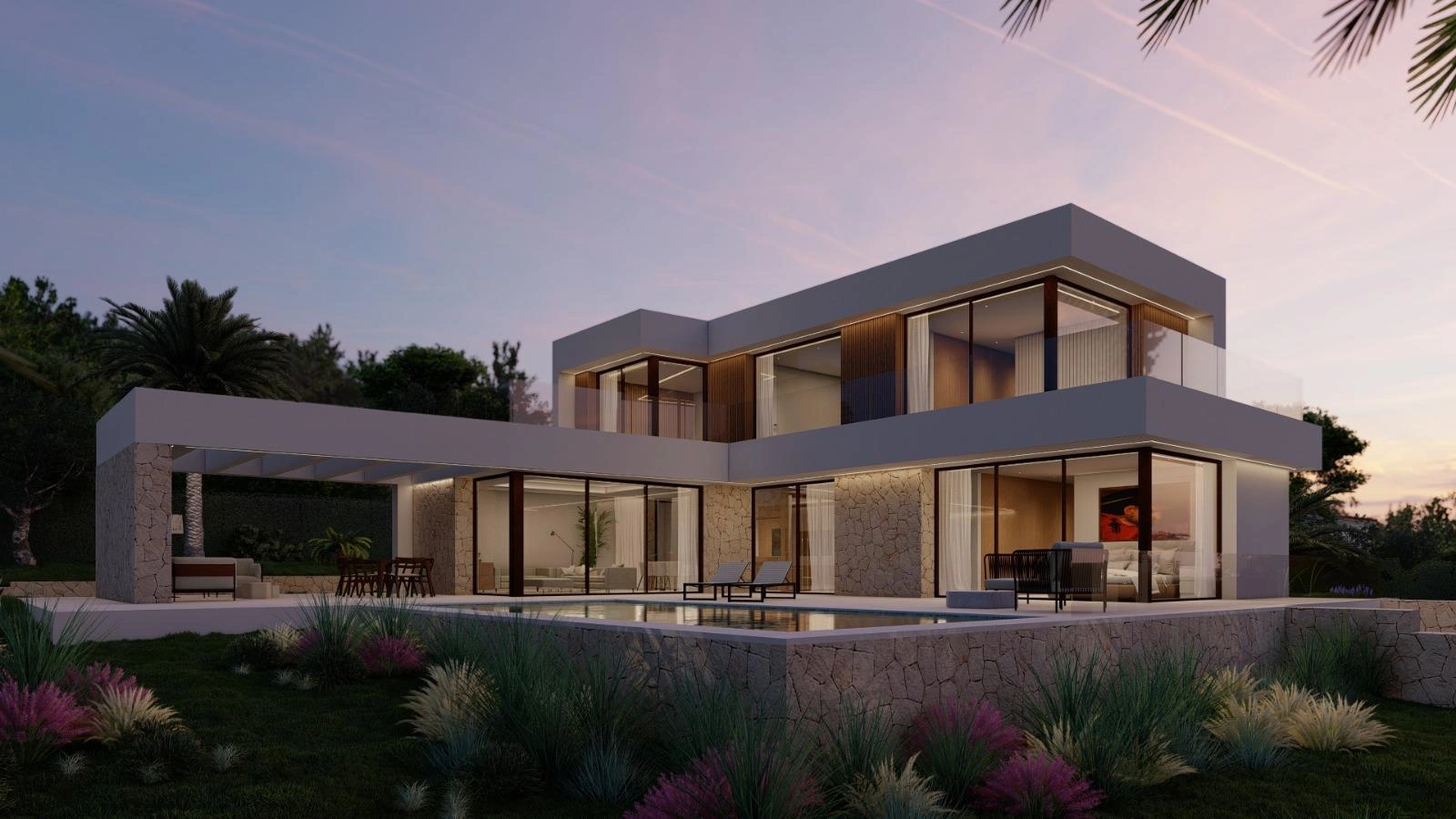 Villa en venta con piscina y vistas al mar en Jávea