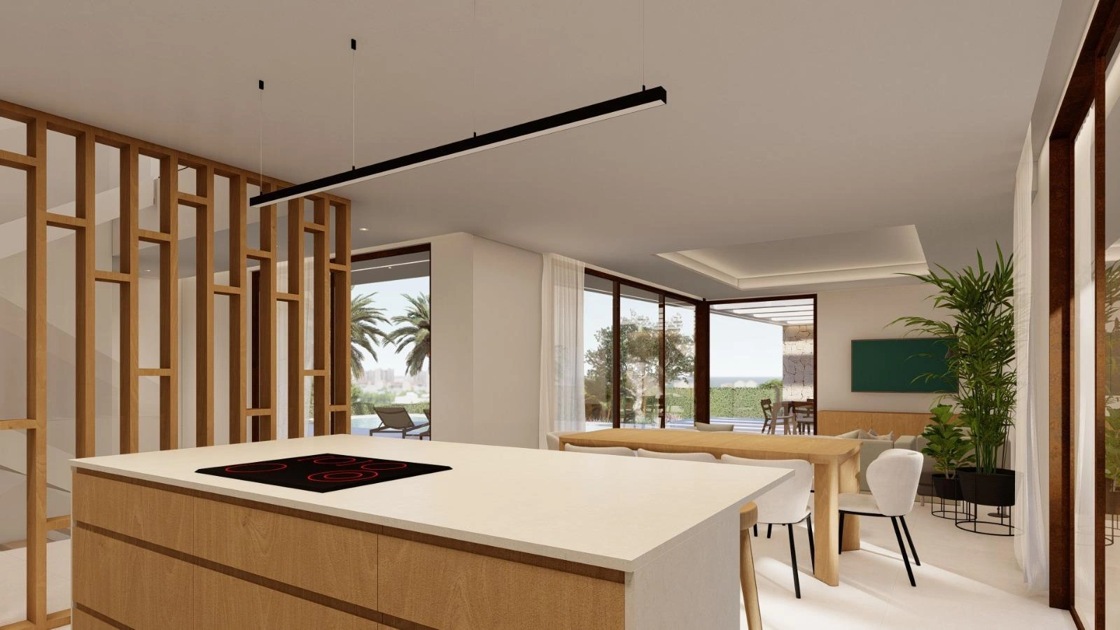 Villa en venta con piscina y vistas al mar en Jávea