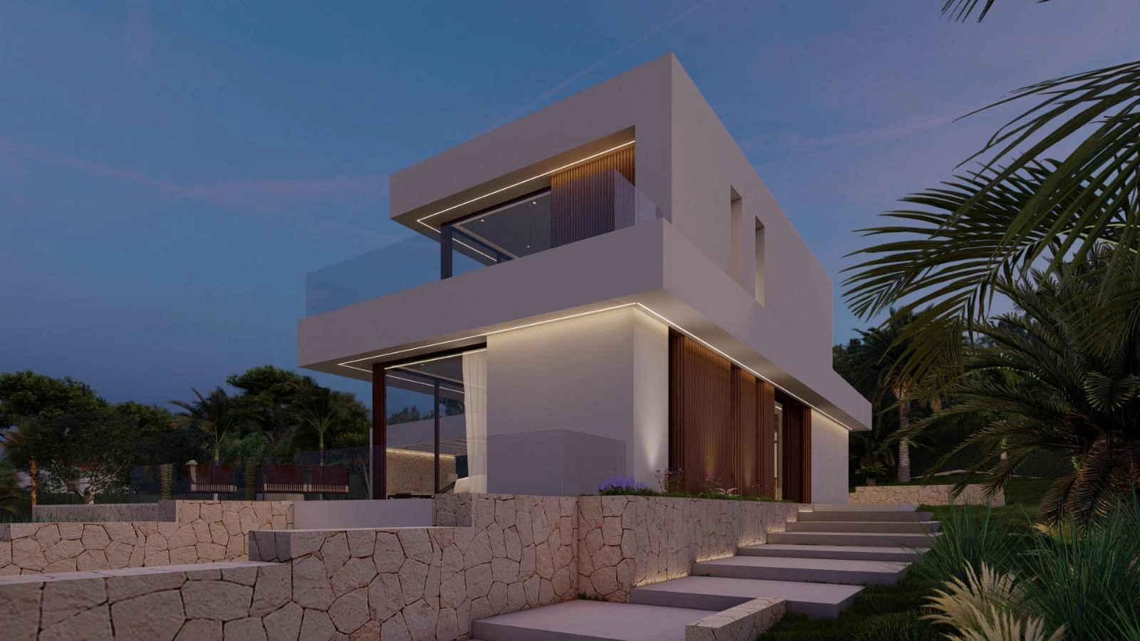 Villa en venta con piscina y vistas al mar en Jávea