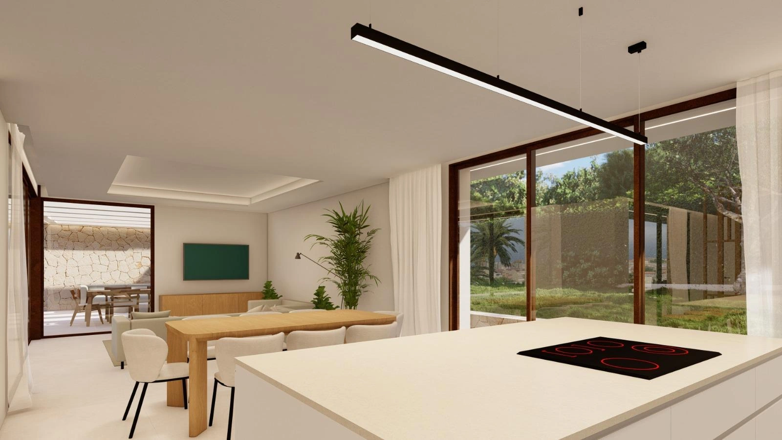 Villa en venta con piscina y vistas al mar en Jávea