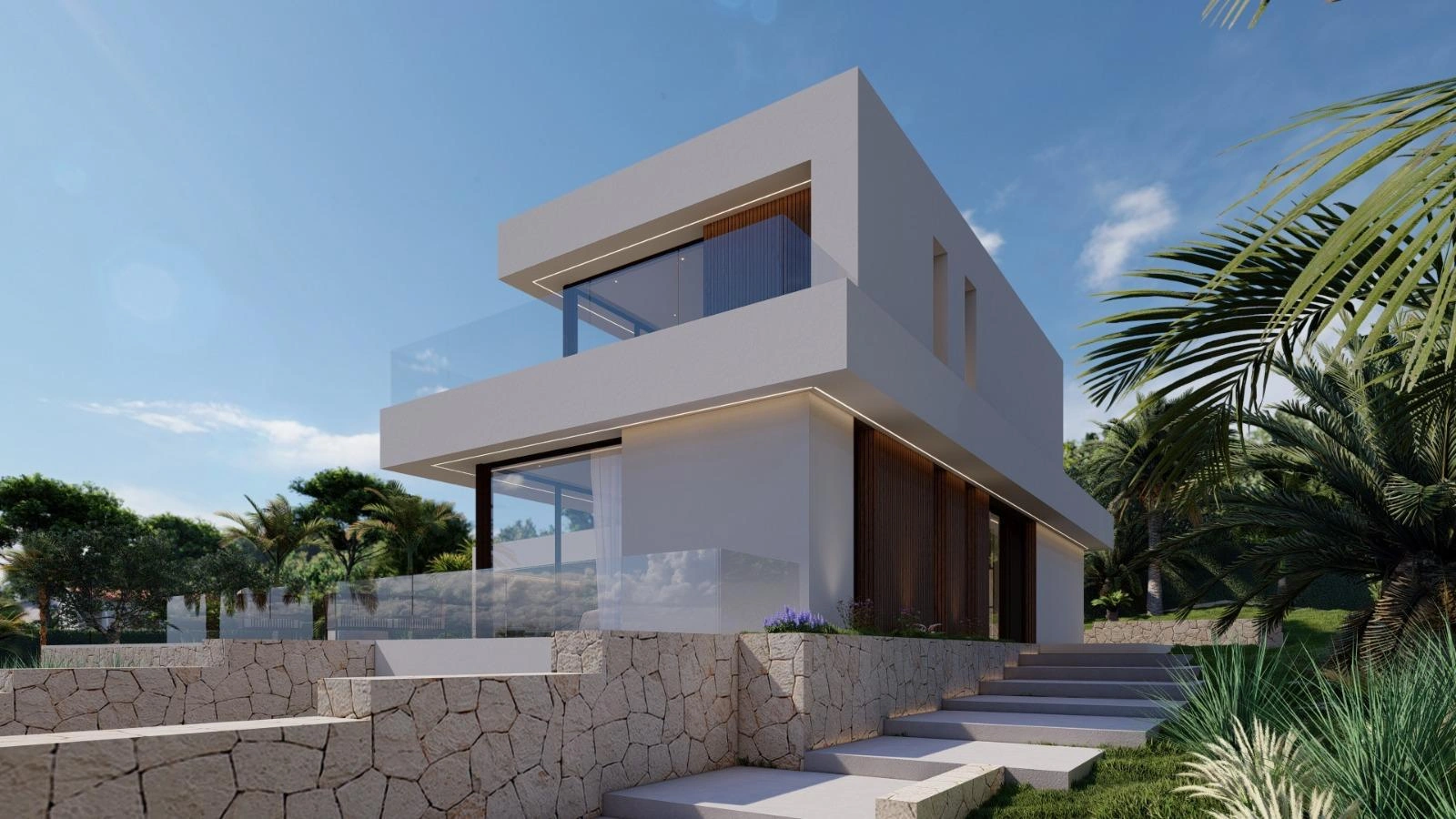 Villa en venta con piscina y vistas al mar en Jávea