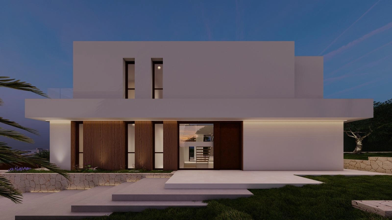 Villa en venta con piscina y vistas al mar en Jávea