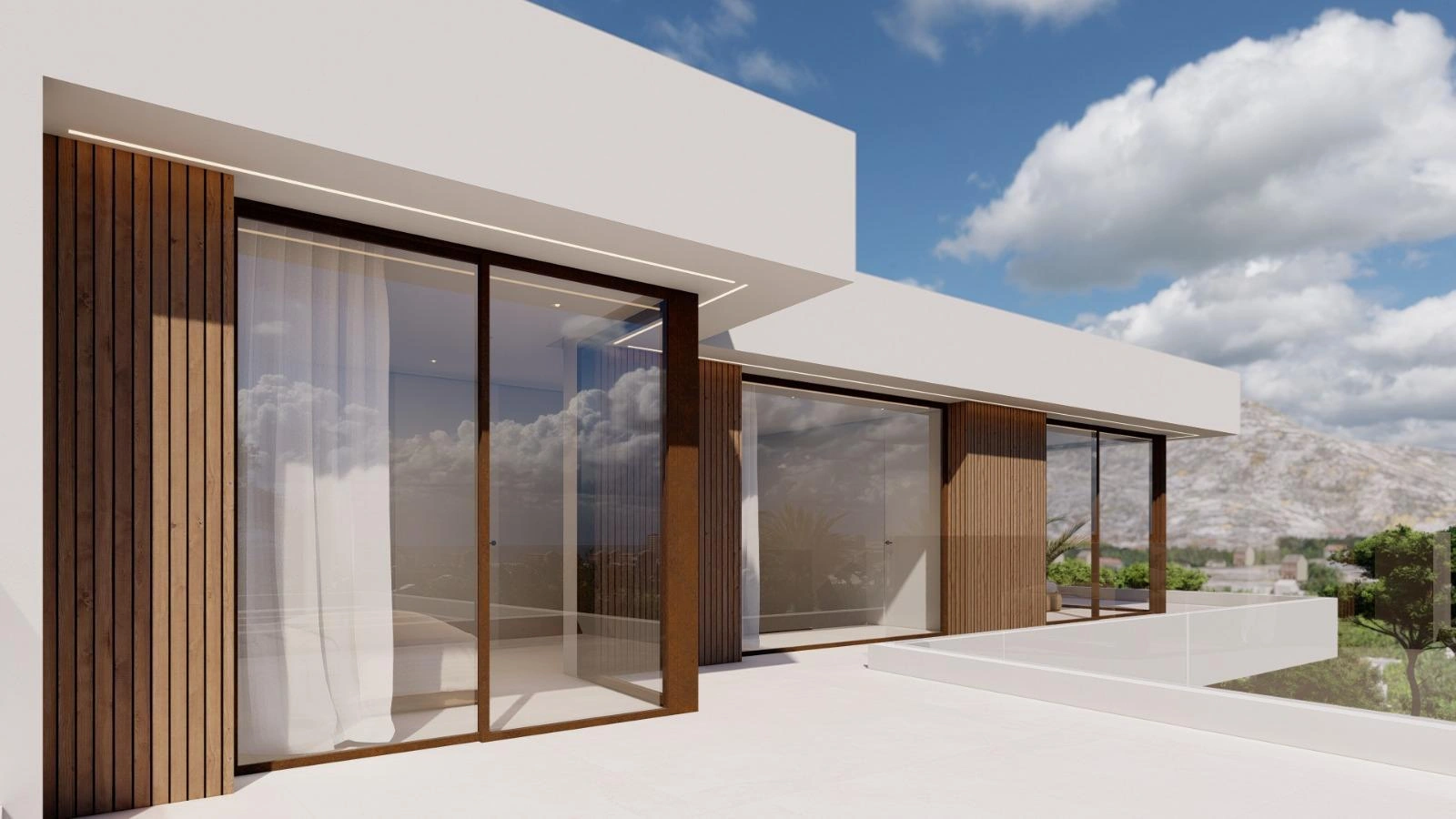 Villa en venta con piscina y vistas al mar en Jávea