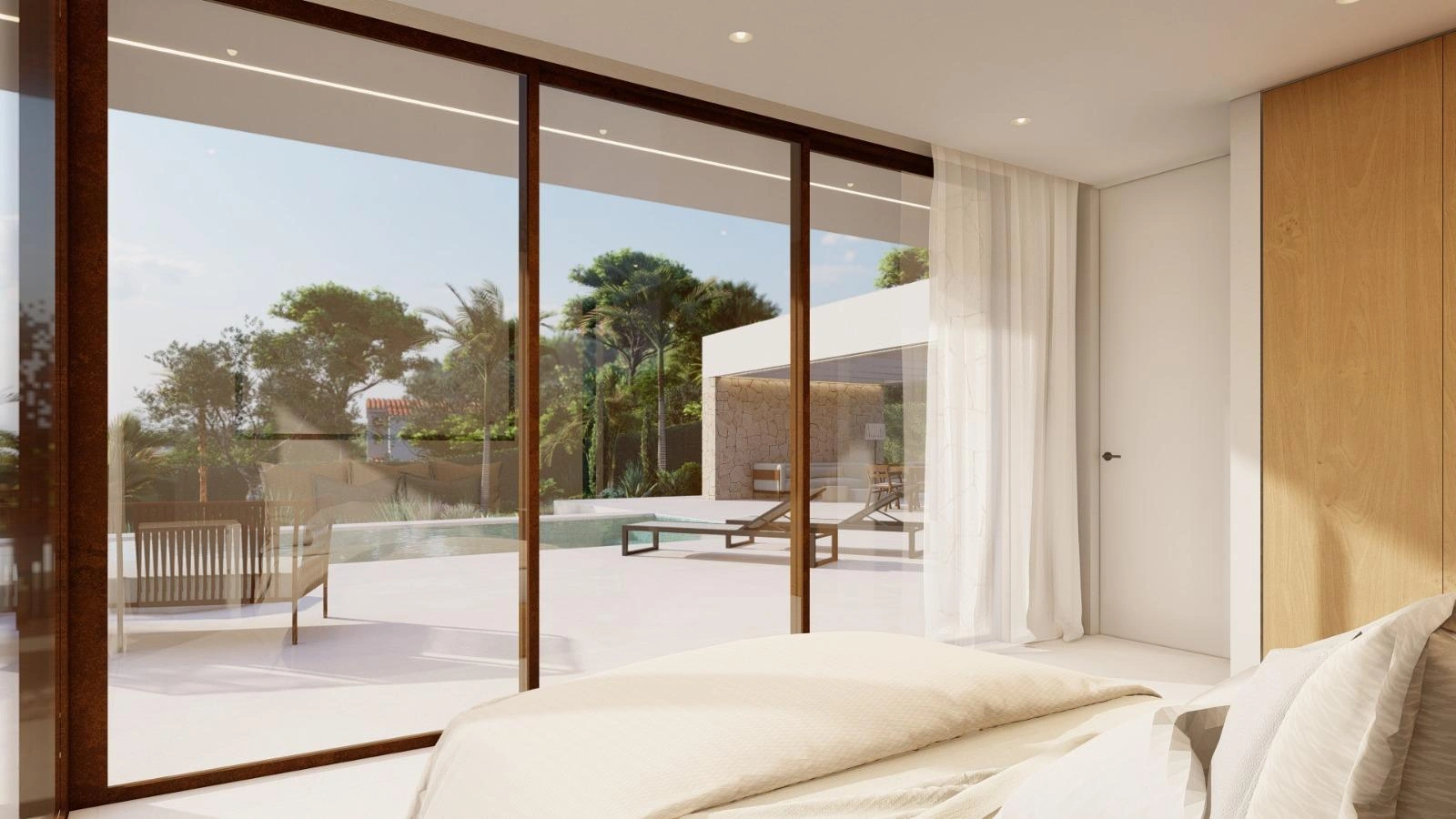 Villa en venta con piscina y vistas al mar en Jávea