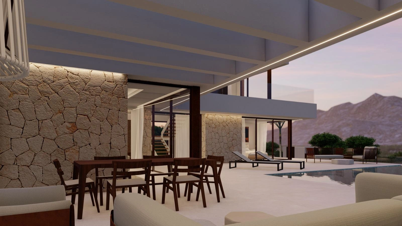 Villa en venta con piscina y vistas al mar en Jávea