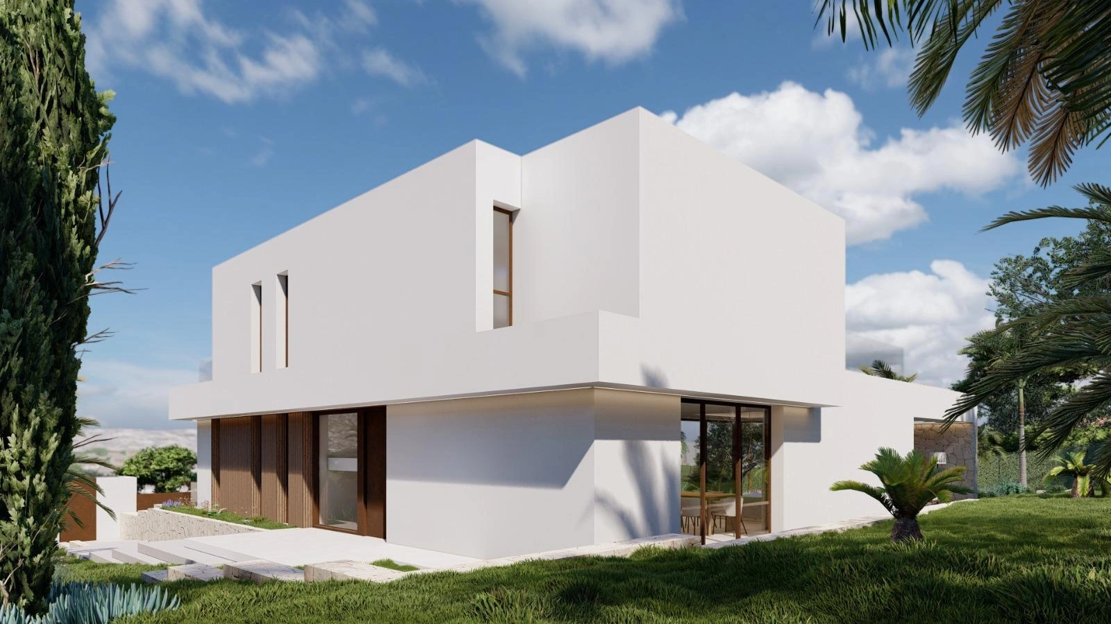 Villa en venta con piscina y vistas al mar en Jávea
