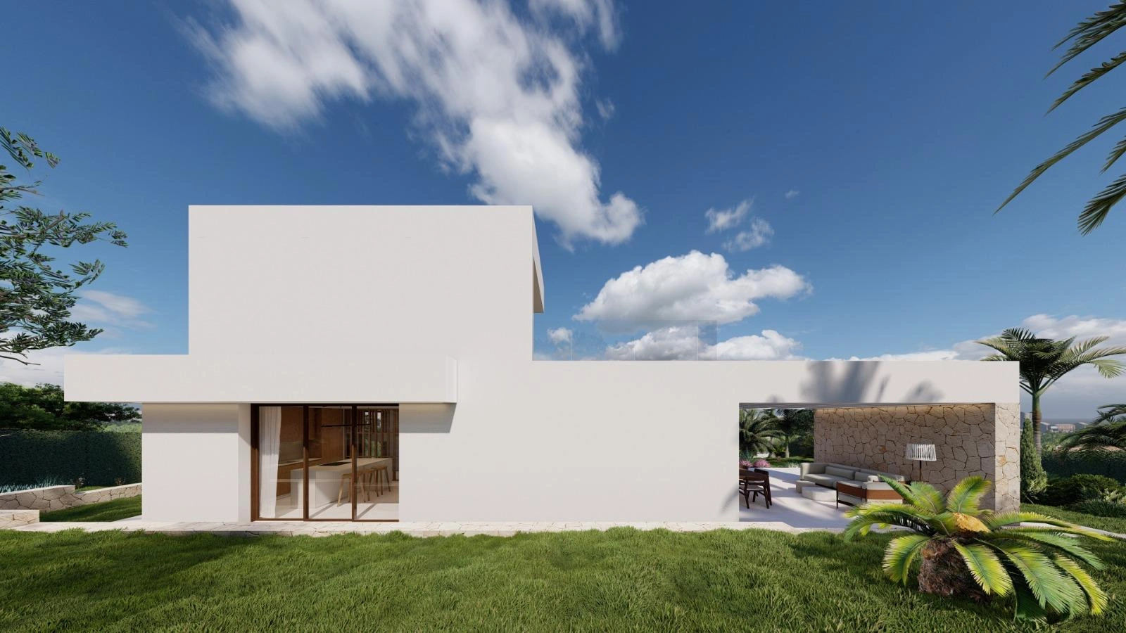 Villa en venta con piscina y vistas al mar en Jávea