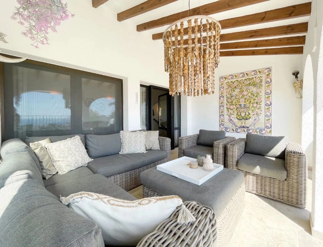 Villa avec vue panoramique sur la mer à Benimeit.