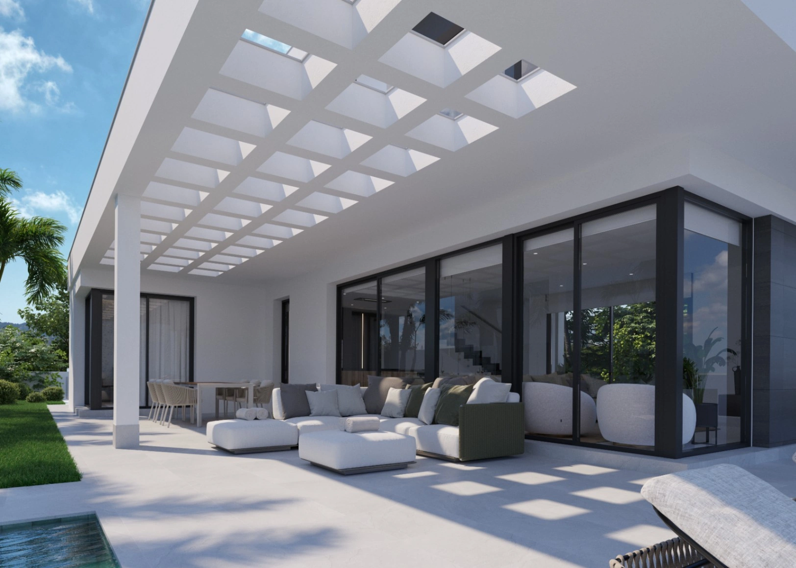 Luxueuze hedendaagse villa met privézwembad in Sierra Cortina nabij Benidorm