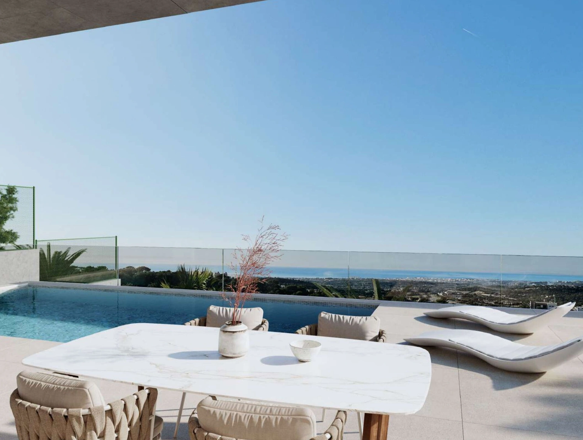 Villa met modern design en uitzicht in Sierra Cortina nabij Benidorm