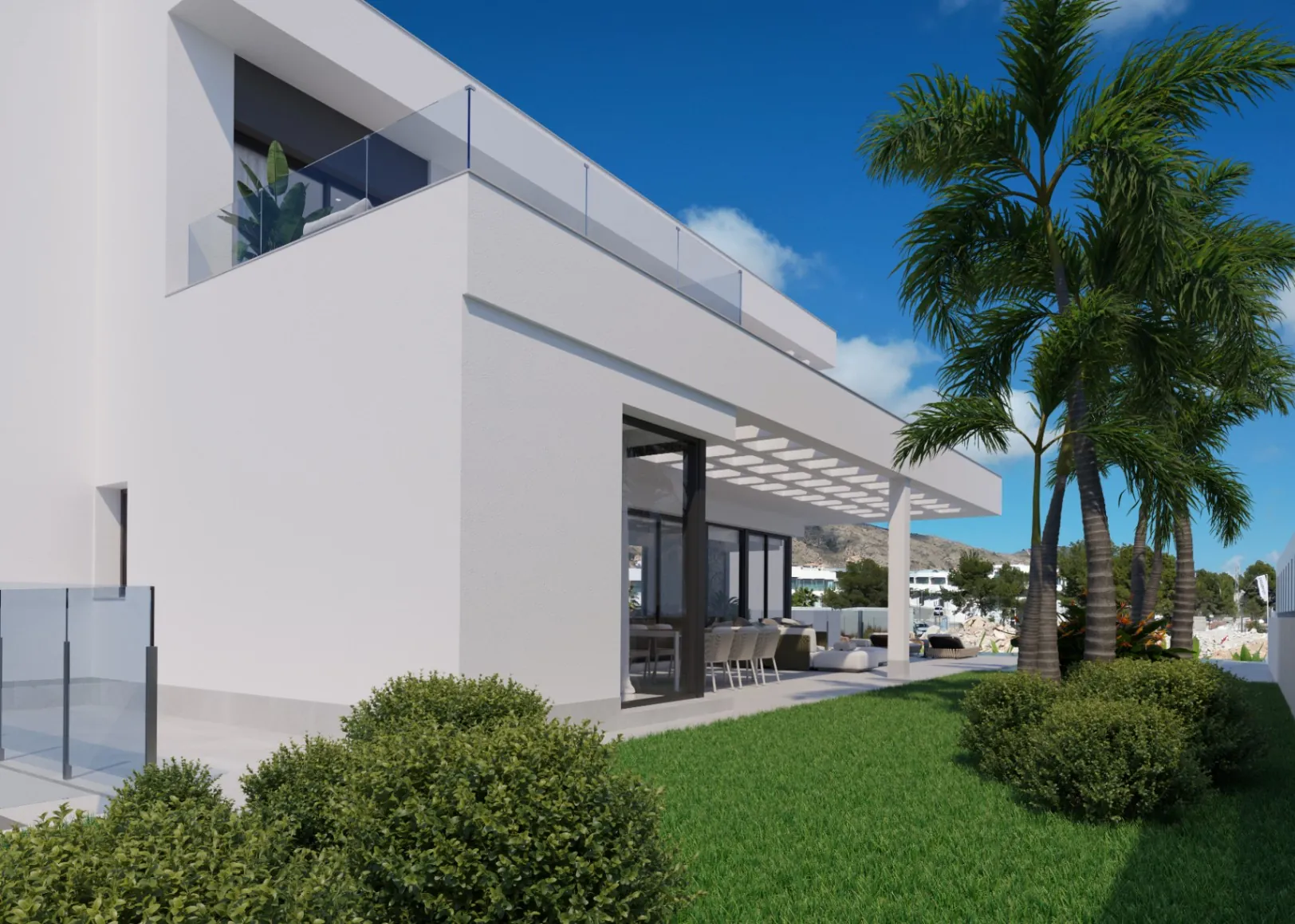 Luxueuze hedendaagse villa met privézwembad in Sierra Cortina nabij Benidorm