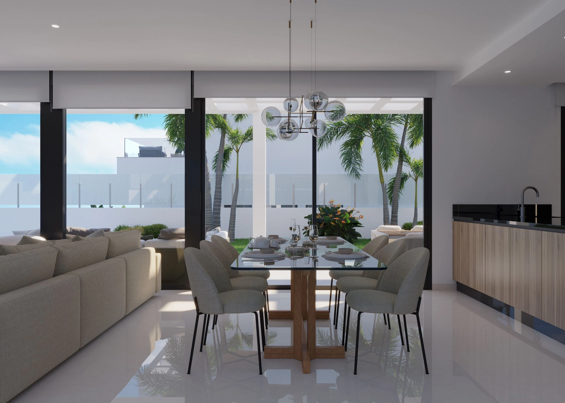 Luxueuze hedendaagse villa met privézwembad in Sierra Cortina nabij Benidorm
