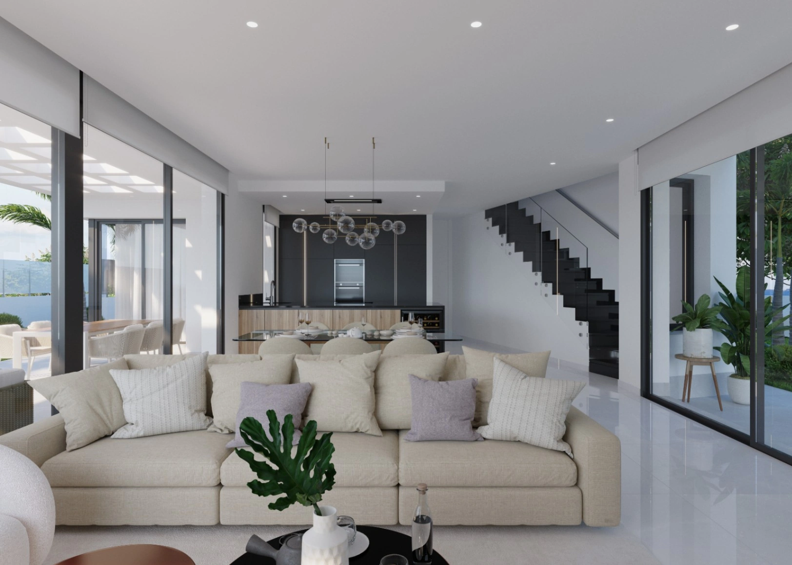 Luxueuze hedendaagse villa met privézwembad in Sierra Cortina nabij Benidorm
