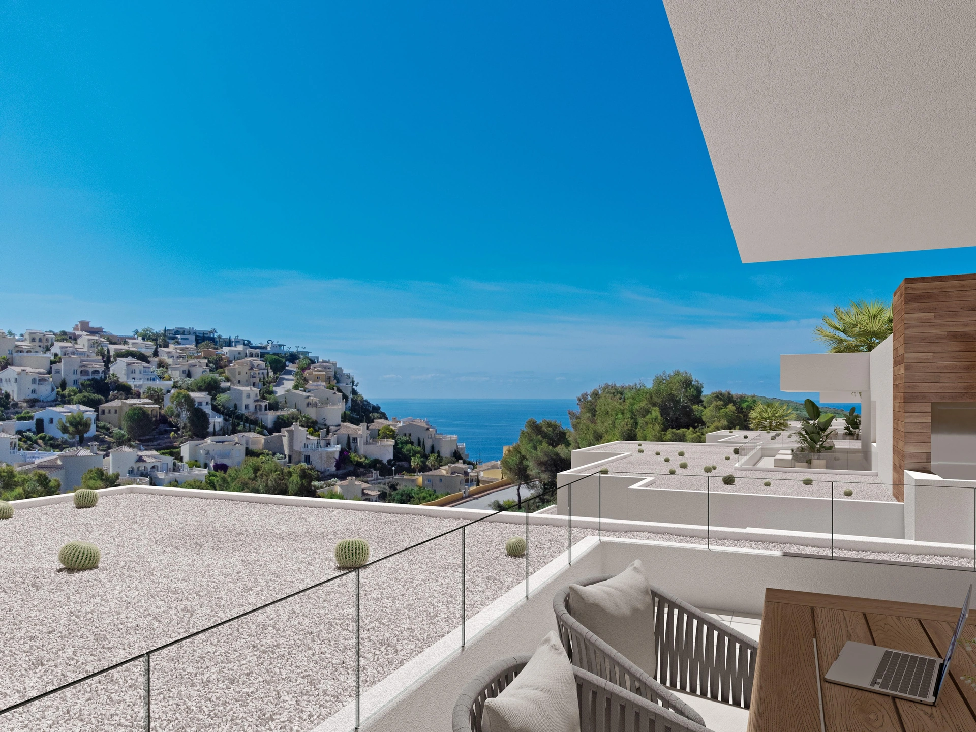 PG060 - Moderno apartamento de 2 dormitorios y 2 baños con terraza-jardín