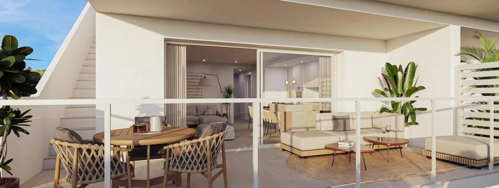 Apartamento en planta primera con amplia terraza en Sierra Cortina, Finestrat