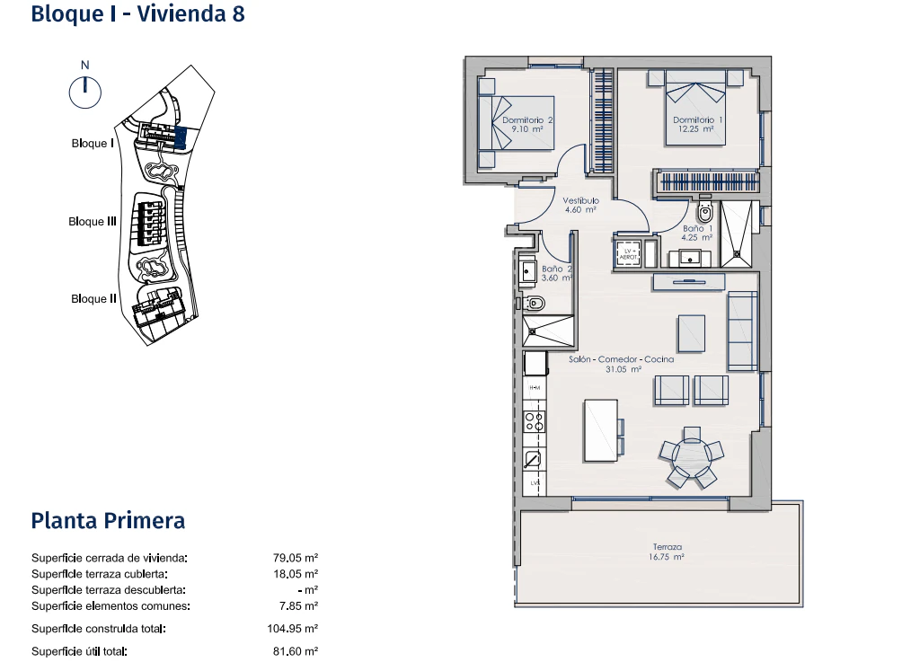 Apartamento en planta primera con amplia terraza en Sierra Cortina, Finestrat