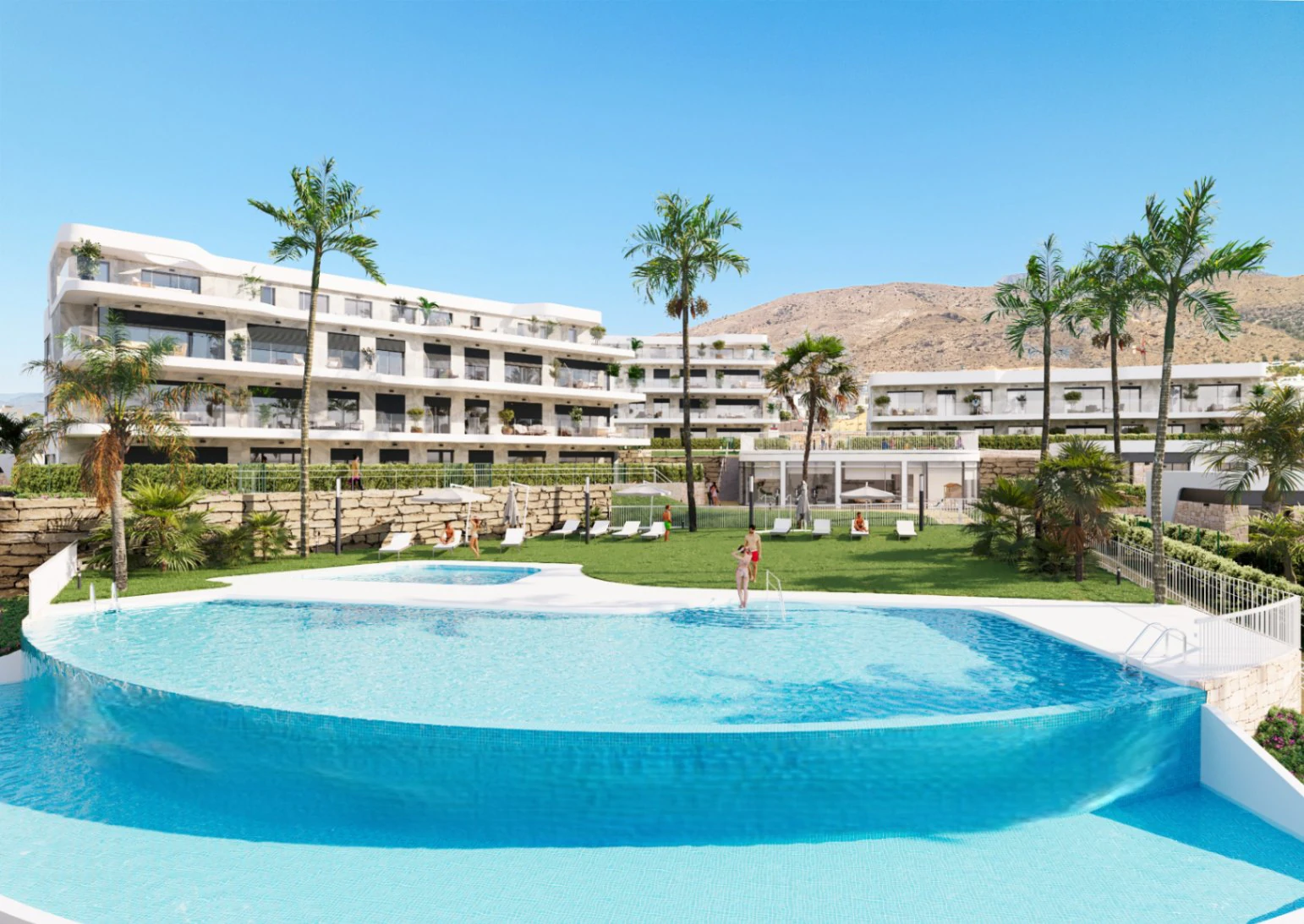 Apartamento de 3 dormitorios con vistas al mar en Sierra Cortina junto a Benidorm