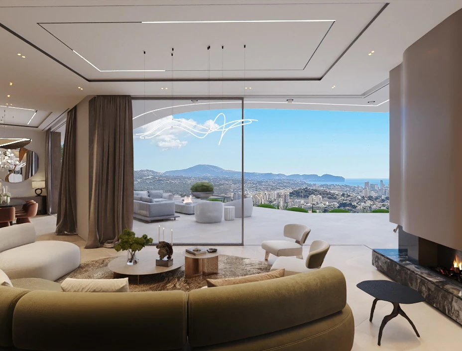 Parcela con vistas al mar en Calpe con licencia