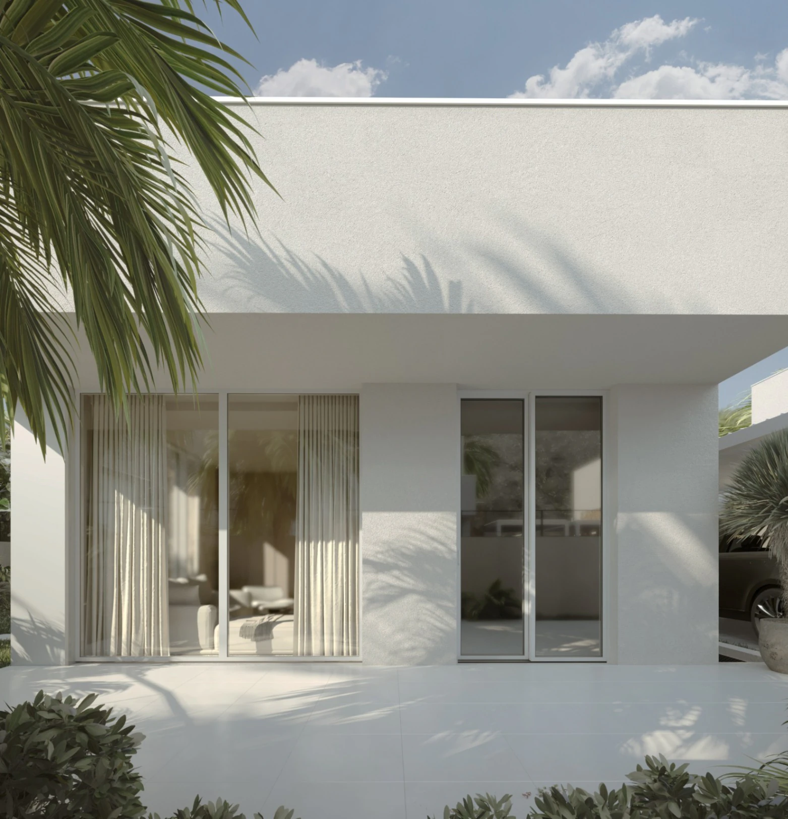 Moderne villa in Dénia binnen een privé gemeenschap met eigen zwembad.