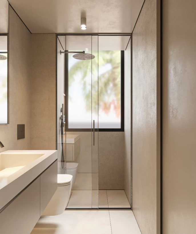 Moderne villa in Dénia binnen een privé gemeenschap met eigen zwembad.