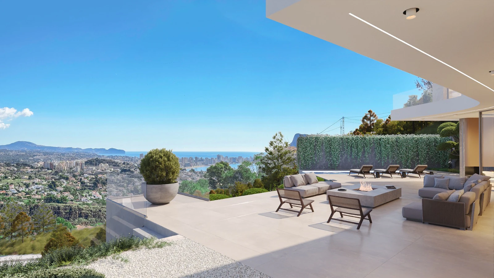 Parcela con vistas al mar en Calpe con licencia