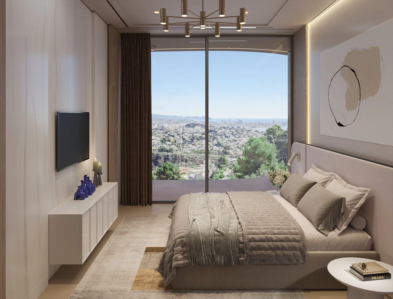 Parcela con vistas al mar en Calpe con licencia