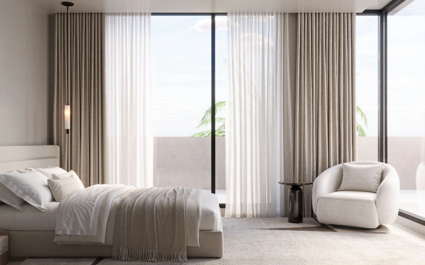 Moderne villa in Dénia binnen een privé gemeenschap met eigen zwembad.