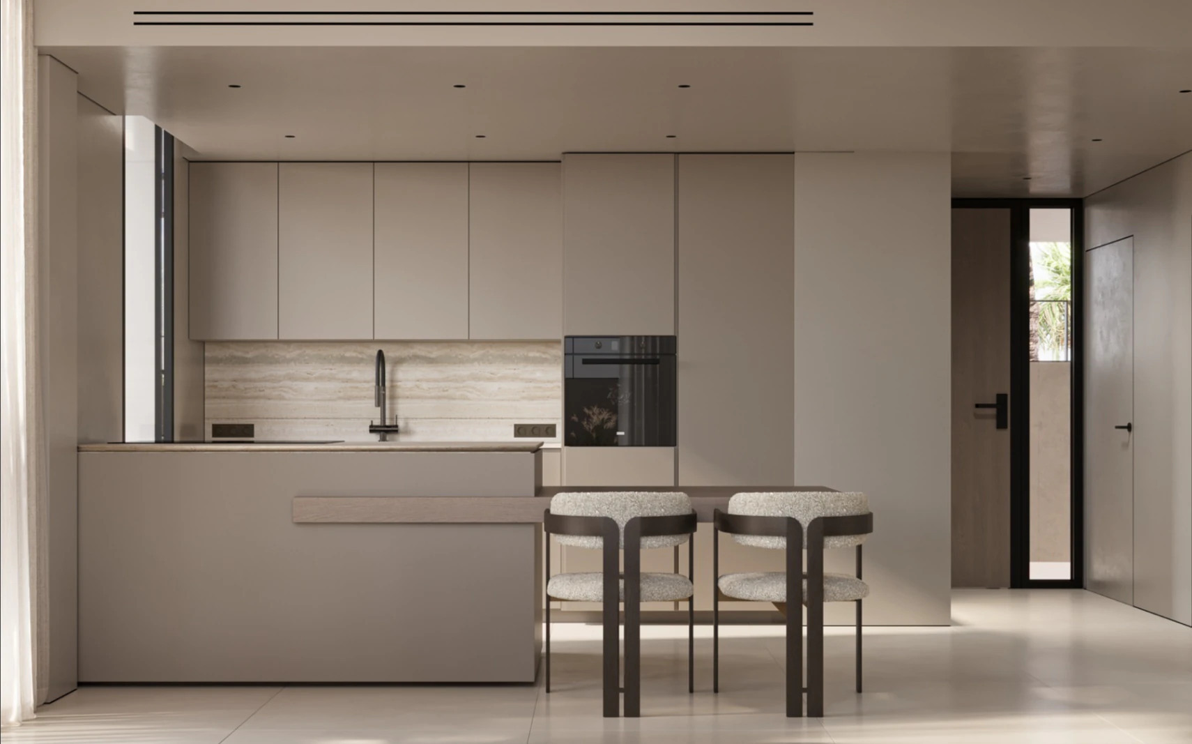 Moderne villa in Dénia binnen een privé gemeenschap met eigen zwembad.