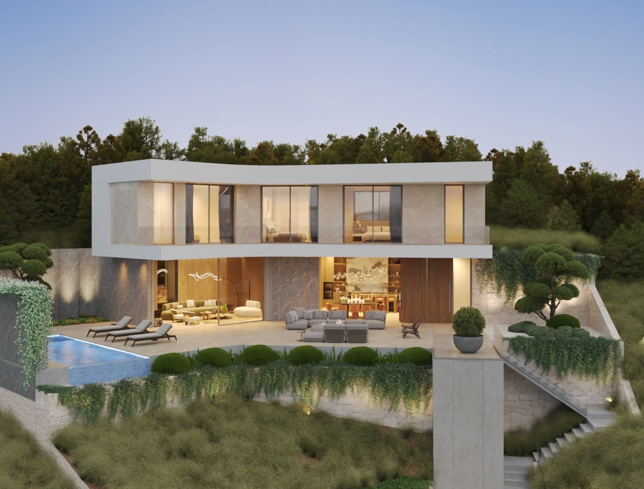 Parcela con vistas al mar en Calpe con licencia