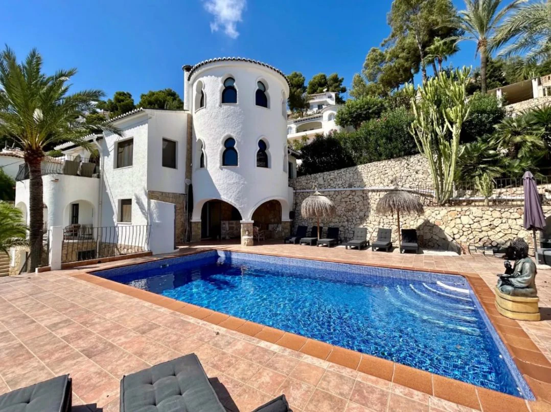 Villa avec vue panoramique sur la mer à Benimeit.