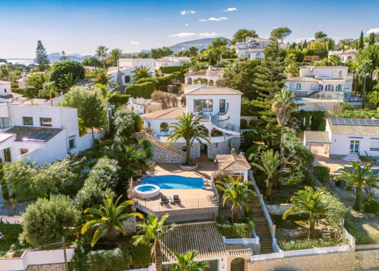 Renovierte mediterrane Villa mit Meerblick in Balcón al Mar, Jávea