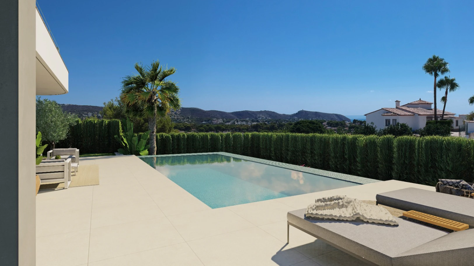 villa de lujo en Moraira con vistas al Mar