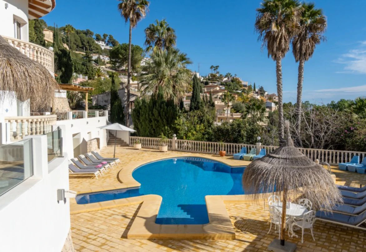 Mediterrane Villa mit Meerblick und Privatsphäre in Moraira