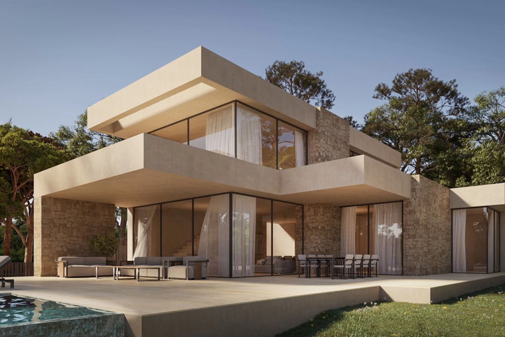 Villa de obra nueva en Moraira con vistas al mar, diseño moderno y piscina privada...