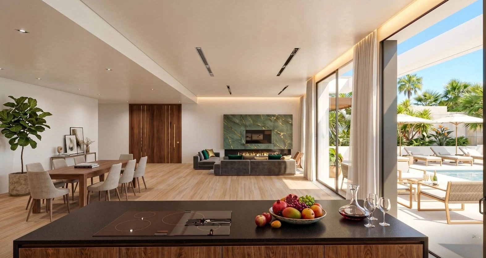 Villa de nueva construcción con vistas al mar y piscina infinita en Moraira